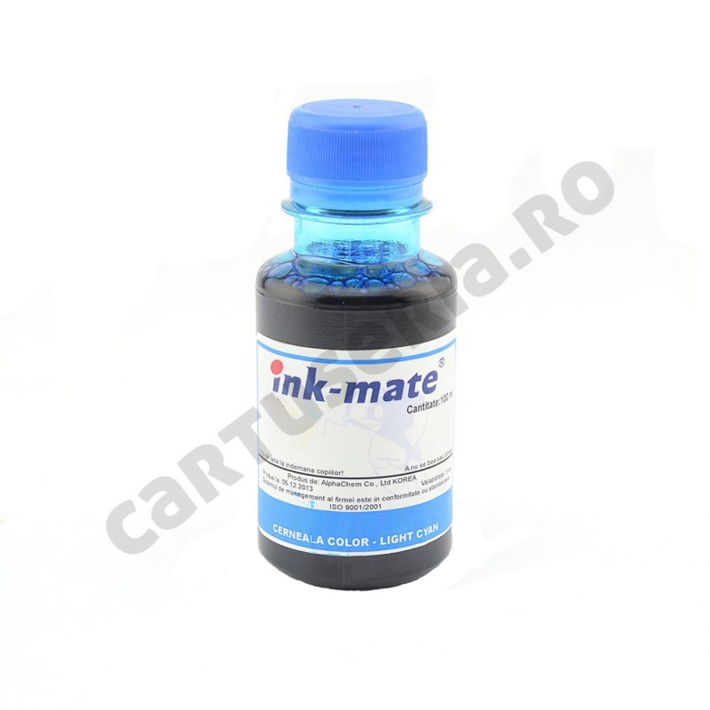 Cerneala SuperChrome pigment Light Cyan pentru Epson R2100 R2200 R2400 100 ml - imagine 3